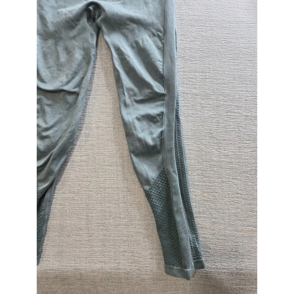 Fabletics High Waisted Seamless Leggings Womens Small Gray Ribbed Texture Detail - Picture 6 of 12